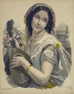 Female Musician Artwork Stampe: Dolorida