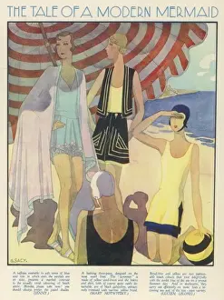 Vintage Beachwear Stampe: Dressed for the Beach