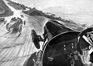 Brooklands Circuit History Stampe: Drivers view at Brooklands