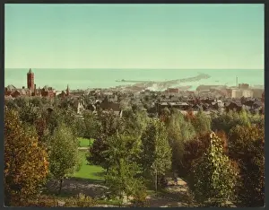 Nineteenth Century History Images Stampe: Duluth from Cascade Park