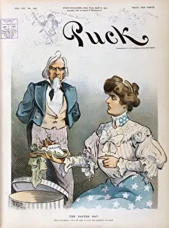 Vintage Easter Illustrations Stampe: The Easter hat