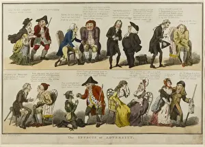 Vintage Historical Artwork Stampe: The Effects of Adversity
