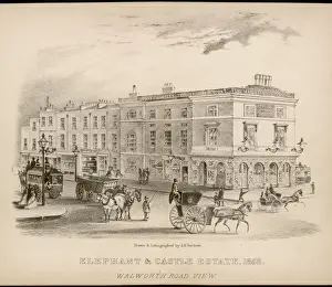 Victorian Era Transport Stampe: Elephant & Castle
