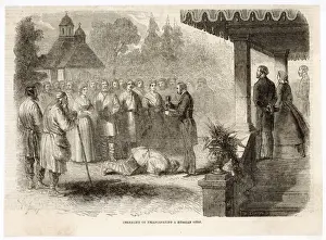 19th Century Russian Art Stampe: Emancipation of a Serf