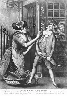 Satirical Prints UK Stampe: The enraged macaroni