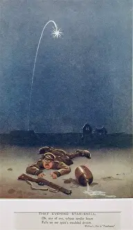 Royal Warwickshire Regiment Stampe: That Evening Star-Shell