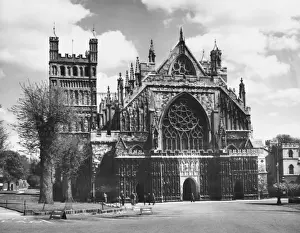 12th Century Architecture Stampe: Exeter Cathedral