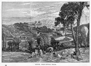 Historical England Views Stampe: Exeter General View