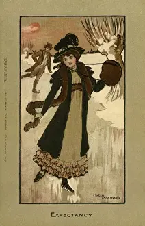Winter Sports Illustration Stampe: Expectancy