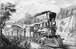 Railway Locomotive Stampe: The express train