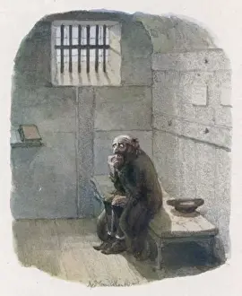 Oliver Twist Characters Stampe: Fagin in his Cell