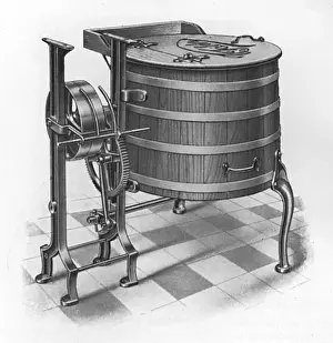 Vintage Washing Machine Stampe: A Falda Washing Machine