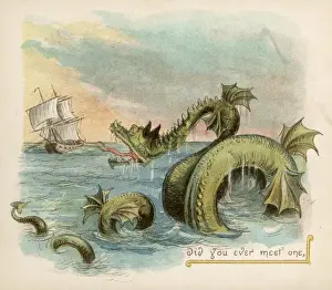 Fantasy Sea Creatures Stampe: Fantasy Seamonster
