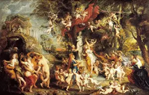 Stampe di La Festa di Venere dopo il 1635. Rubens Pietro Paolo (1577-1640). Olio su tela, 217 x 350 cm Peter Paul Rubens Stampe: La Festa di Venere