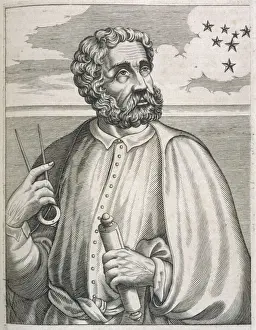 Stampe di Ferdinando Magellan, navigatore portoghese Navigatore Stampe: Ferdinando Magellano