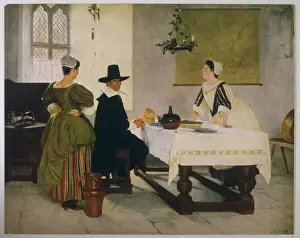 Mary Evans Prints Online Stampe: Between Two Fires 17C