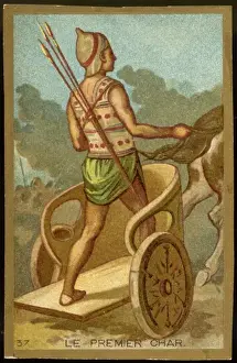 Ancient Transportation Methods Stampe: First Chariot