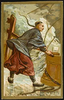 Ancient Navigation Tools Stampe: First Compass