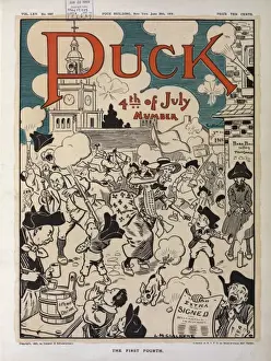 Fourth Of July Celebration Stampe: The first fourth