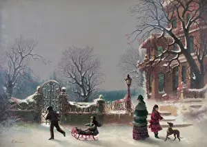 Family Winter Activities Stampe: The first snow