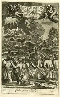 Ten Commandments Artwork Stampe: The First Tables (Ten Commandments)