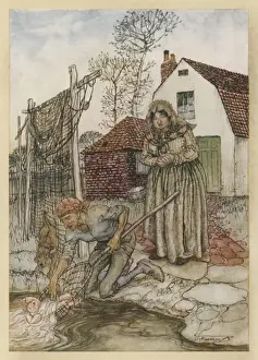 Historical Fairy Tales Stampe: The Fish and the Ring