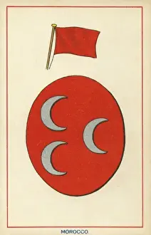 Moroccan Flag Stampe: The Flag of Morocco