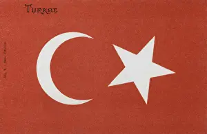 Turkish Flag Stampe: Flag of Turkey