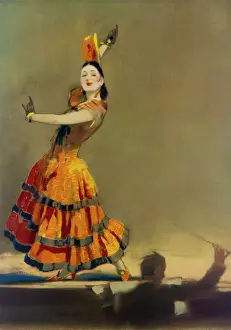 Performing Arts Historical Images Stampe: Flamenco dancer