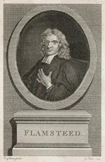 17th Century Astronomy Stampe: Flamsteed (Baker)