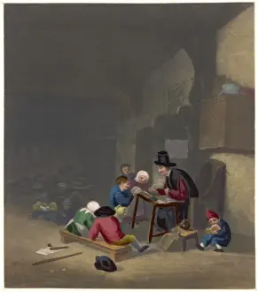 Education In The Past Stampe: A Flemish School