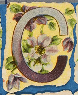 Antique Flower Art Stampe: FLOWER C