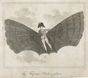 Historical Fantasy Art Stampe: The Flying Man
