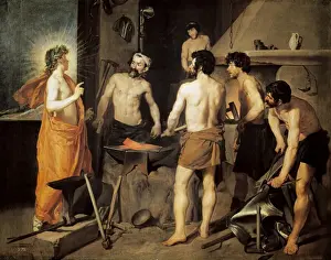 Stampe di La Forgia di Vulcano da VELAZQUEZ, Diego RodrČguez de Silva (1599-1660) Diego Velazquez Stampe: La Forgia di Vulcano