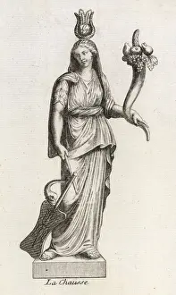 Roman Goddess Of Luck Stampe: FORTUNA