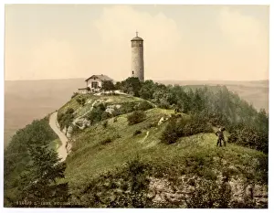 Nostalgic German Landscapes Stampe: Foxtower, Jena, Thuringia, Germany