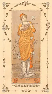 Lute Player Portrait Stampe: Frederick Leighton