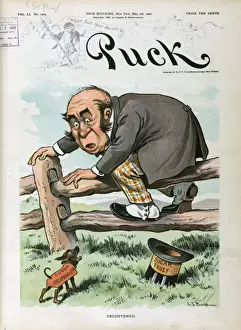 Puck Magazine Illustrations Online Stampe: Frightened