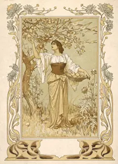 Harvest Season Stampe: Fruit / Picking Fruit