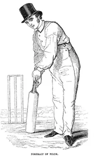 Cricket Player Portrait Stampe: Fuller Pilch / Cricketer