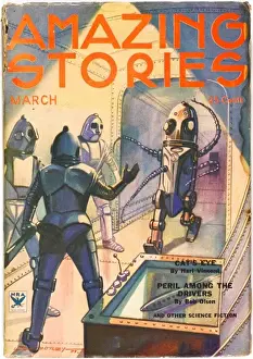 Futuristic Robot Art Stampe: Futuristic Space Robots