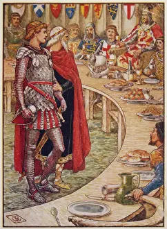 Stampe di Galiardo reale è presentato al tavolo rotondo Arte Medievale Stampe: Galláhd e il Colle dei Cavalieri
