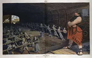 Puck Magazine Illustrations Stampe: The galley