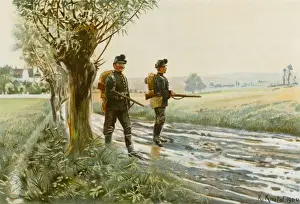German Historical Images Stampe: German Advanced Post