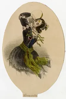 Elegant Woman Dancing Stampe: German Dancer