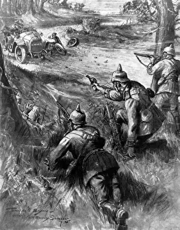 WWI History Images Stampe: A German trap