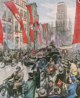 World War II Events Stampe: Germans in Danzig