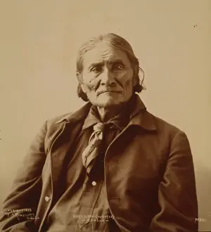 Vintage Indian Portraits Stampe: Geronimo - (Guiyatle) - Apache