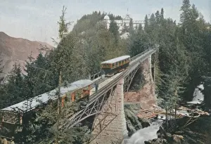 Historical Rail Transport Stampe: Giessbach Funicular