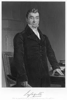 French Soldier Stampe: Gilbert De Lafayette